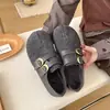 Sapatos Individuais com Design Retrô de Nicho 2026 Outono/Inverno Novos Estilo Birkenstock Brogue Mocassins com Solado Macio