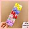Elástico de Cabelo Infantil Elástico Bonito Desenho Animado Corda de Cabelo Elástico Alto Corda de Cabeça Acessórios de Cabelo Cor Doce Amarrador de Cabelo para Prender o Cabelo Sem Danificar o Cabelo Atacado