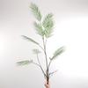 Rama de Simulación Hoja Simple Hogar Rama Alta Hoja de Plástico Sala de Estar Interior Decoración de Alta Gama Accesorios Adornos Planta Verde