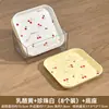 Plato de Huesos de Basura de Escritorio Dibujos Animados Ins Plato para Escupir Huesos Plato Doméstico para Frutas y Snacks Set de Platos de Plástico para Snacks de Cereza
