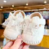 Zapatos para bebé con suelas blandas, antideslizantes, nuevos modelos de primavera y otoño, zapatos para principiantes para bebés niñas de 0 a 1 año, zapatos para niños pequeños para pequeñas princesas