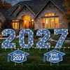 Placa de Pátio para Temporada de Formatura 2027 Transfronteiriça, Placa Decorativa Grande de LED para Festa de Formatura ao Ar Livre