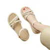 Novedad Primavera/Verano 2026 Estilo Extranjero Sandalias Romanas Francesas Cómodas Casuales de Suela Gruesa Sandalias de Hada Transfronterizas