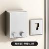 Tendedero retráctil gris plomo para colgar en la pared sin perforaciones, para interiores y exteriores, balcón, cable de acero invisible, colgador de ropa, artefacto para secar ropa