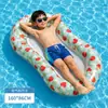 Tumbona inflable de PVC para agua para niños mayores y adultos, Cama inflable para ocio acuático en vacaciones de playa al aire libre