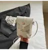 Bolso Cruzado para Teléfono Móvil para Mujer, Nuevo Estilo de Nicho 2026, Bolso de Hombro Versátil Versión Coreana, Bolso Cuadrado Pequeño con Bordado de Encaje