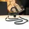 Bolso Caja de Bloques de Color Nuevo 2026, Bolso Cruzado de Hombro Único con Estampado Retro de Nicho, Bolso de Mano Cilíndrico, Bolso Versátil de Moda
