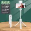 Bastão de Selfie para Celular com Luz de Preenchimento Bluetooth Portátil para Exterior Tudo-em-Um Tripé Telescópico para Fotografia ao Vivo Bastão de Selfie