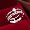 Diseño de línea simple anillo de mano modificado estilo frío ins marca nicho Anillo avanzado para uso diario todo-combinable