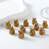 Animales de Cerámica Pintados a Mano Gatitos y Cachorros Cuentas Sueltas Hecho a Mano Pulsera DIY Collar Correa de Reloj Accesorios de Joyería Material Cuentas