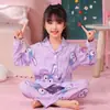 Nuevos Pijamas Infantiles 2026 para Primavera y Otoño, Estilo Delgado de Algodón Nube de Manga Larga, Ropa de Casa Moderna de Otoño para Niñas y Niñas Pequeñas