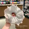 Scrunchie de Renda Xadrez Fresco e Doce em Três Cores, Acessório de Cabelo Versátil de Alta Qualidade para Mulheres
