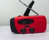 Radio de Emergencia Multifuncional, Generador de Energía de Manivela, Carga Solar, Batería Externa para Teléfono Móvil, Alarma SOS