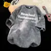 Camiseta Deportiva Casual Versátil Verano Nuevo Tie-Dye Estilo Americano Comercio Exterior Transfronterizo Juvenil Moderna Manga Corta para Hombre