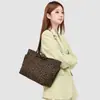 Bolso de Hombro de Moda con Estampado de Leopardo de Gran Capacidad para Mujer, Bolso Tote Nuevo Sencillo y Personalizado, Bolsa de Compras, Bolso de Viaje Versátil