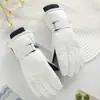 Guantes de Esquí para Mujer, Diseño de Cachorro de Dibujos Animados, Ciclismo al Aire Libre para Estudiantes, A Prueba de Frío, Forrados de Felpa, Engrosados, Compatibles con Pantalla Táctil, Guantes Cálidos de Invierno