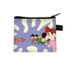 Nuevo Monedero de Dibujos Animados Crayon Shin-Chan para Estudiantes Hombres y Mujeres Bolsa de Almacenamiento de Poliéster Bolsa de Almacenamiento Personalizada de Moda Venta al por Mayor Caliente