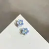 Brincos de argola da moda, versáteis e elegantes, luxo leve com toque de alta qualidade, clipes de orelha com zircônia sintética, brincos de pérola femininos, tarraxas para cuidado com o furo da orelha
