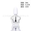 Botella de vidrio transparente para esmalte de uñas botella de esmalte de uñas 5-10ml botella de esmalte de uñas multiespecificación con cepillo sub-embotellado de cosméticos