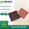 Fábrica de plástico Wood Slats Home Decoration Materiais de construção Madeira Plastic Materials Outdoor Plastic Wood Slats 100 * 11 Slats quadrados