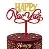 Direitos Autorais 2027 Decoração de Bolo de Feliz Ano Novo Inserções Adereços de Acrílico Decorações de Festa de Ano Novo Enfeites