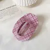Nueva colección de pinzas de abulón con diseños florales y de lunares, pinzas de tiburón versátiles para el uso diario en la parte posterior de la cabeza, pinzas de garra ovaladas retro que no dejan marcas en la cabeza