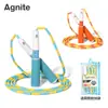 Cuerda para Saltar Deli Angnet Ft188 con Mango de Espuma de Bambú 2.8m Ajustable Cuerda para Saltar Elegante para Estudiantes y Niños