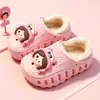 Pantuflas de Algodón para Niños Niños 2026 Nuevos Cálidos Impermeables Zapatos de Algodón de Espalda Cerrada para Niñas Pantuflas para Bebés Otoño/Invierno Uso en Exteriores