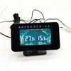 Medidor de Temperatura del Agua y Voltaje con Pantalla Dual LCD Dos en Uno Conectados Camión Coche Medidor Combinado de Temperatura del Agua y Voltaje 12V24V Universal