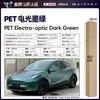 Película para Carro de Pet com Mudança de Cor Série Verde Vinil Película Protetora de Mudança de Cor para Corpo Inteiro Verde Ágata Esmeralda da Ilha de Man
