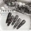 Papel de Transferencia para Uñas Bella Mismo Estilo Encaje Blanco y Negro Cielo Estrellado Pegatina Calcomanía Estilo Ins Set de Larga Duración Venta al por Mayor