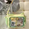 Nueva Bolsa Ita Transparente de Alta Apariencia, Fresca y Dulce, Estilo Japonés, para Chicas de Secundaria y Preparatoria, Bolso Cruzado Ligero para Compras