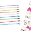 Cadena de Llavero de Cadena de Cuentas Redondas DIY Cadena de Etiqueta Cadena de Cadena de Cuentas Onduladas 12cm Guka Colgante de Cadena de Disco Redondo Pequeño DIY Hecho a Mano