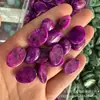Anel de pedra natural ágata 13X18mm formato de ovo Pedra colorida oval pedra nua acessórios para joias DIY fábrica atacado