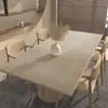 Mantel de Mesa de Comedor Estilo Silencioso Impermeable y a Prueba de Aceite Mantel de PVC Desechable Mantel de Mesa de Centro de Té Aislante de Calor Anti-quemaduras Lujo Ligero Gama Alta