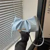 Comercio Exterior de Moda Estilo Coreano Ins Nube Moda 2026 Nuevo Popular Fresco Brillo Plisado Commute Bolso de Hombro Único para Mujer