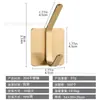 Soporte para cuchilla de afeitar de acero inoxidable 304 gancho de baño sin perforar soporte para maquinilla de afeitar enchufe de almacenamiento gancho gancho gancho estante para ganchos