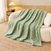 Otoño Invierno 2026 Venta Caliente Manta de Tafetán con Forro Polar Engrosada Manta para Siesta de Invierno en la Oficina Cubierta de Manta para Sofá Manta de Sábana Manta Chal