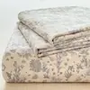 Sábana de Cama de Gasa de Doble Capa Clase A Pieza Única para Dormitorio Estudiantil, Juego de Tres Piezas de Funda de Edredón y Funda de Almohada Estampadas para Cama Individual/Doble, Algodón Puro No Algodón 3