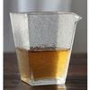 Copo de Justiça de Vidro com Padrão de Martelo Estilo Japonês Copo Público Quadrado Transparente Resistente ao Calor Copo de Chá Doméstico Pessoal Conjunto de Chá Kung Fu