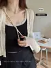 8151 Principios de Otoño Chica Caliente Camisola para Mujer Correa de Belleza Almohadilla en el Pecho Usable por Debajo Ropa Interior de Base Encaje Verano