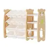 Estante Organizadora de Brinquedos para Crianças Estante de Armazenamento para Bebês Organizador de Classificação Multi-Camadas Armário de Armazenamento Doméstico Estante para Livros Ilustrados