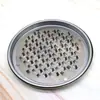 Bandeja de suporte para espiral de mosquitos de aço inoxidável para uso doméstico com tampa cinzeiro à prova de fogo e queimaduras incensário criativo caixa de espiral de mosquitos para exterior