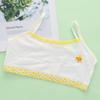 En stock al por mayor algodón ropa interior para niña pequeña estampado de dibujos animados sujetador para pupilas anti-golpes tirante pre-desarrollo
