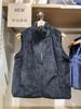 Colete Longo de Veludo Polar Fleece Japonês Feminino Solteiro Cor Pura Gola Alta Quente Roupa de Casa Exterior Outono e Inverno 451441