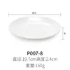 Plato de Melamina Redondo Plato para Plato Frío de Restaurante Plato de Encaje Plato de Hueso de Plástico Plato para Cocinar de Restaurante Plato Plano de Porcelana de Imitación Comercial