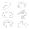 Pulseira suit Europa e Estados Unidos fornecimento transfronteiriço moda personalidade exagerada padrão irregular flor oca abertura retrô