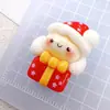 Série de Natal Boneco de Neve Floco de Neve DIY Cola Cremosa Furo Fivela de Sapato Grampo de Cabelo Patche para Geladeira de Carro Elétrico Material
