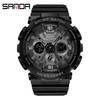 Fabricantes de relojes Sanda Couple Style 6068 con esfera creativa y personalidad pequeña para hombres y mujeres jóvenes y estudiantes.