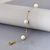 S01 Venta al por mayor de fábrica Verano Transfronterizo Pulsera de Acero de Titanio con Perlas y Gipsófila con Súper Temperamento de Hada